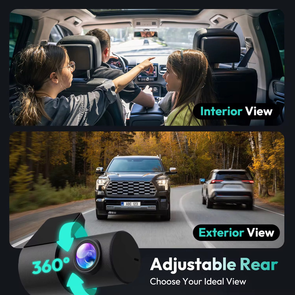 Dash Cam - BotsLab G980H PRO 4K frontal 2K trasera